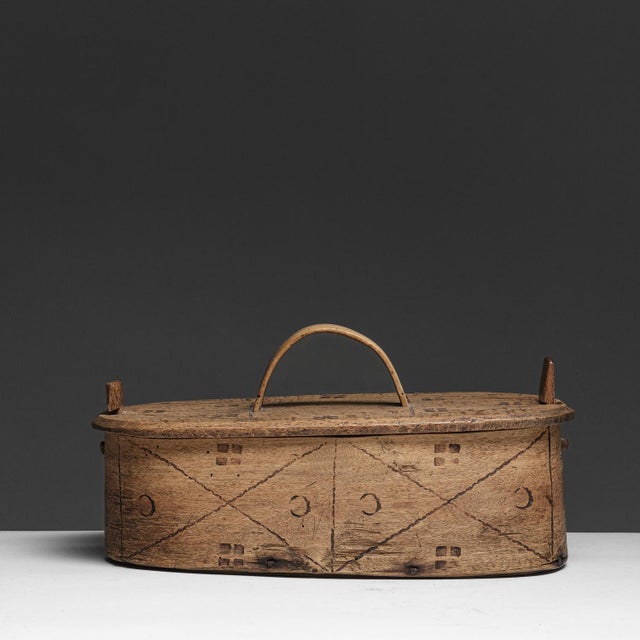 Antique 19th Century Swedish Traditional Bent Wood Boxes, Set of 4 For Sale - Image 4 of 7