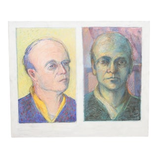 Vintage Original Artwork Portrait For Sale