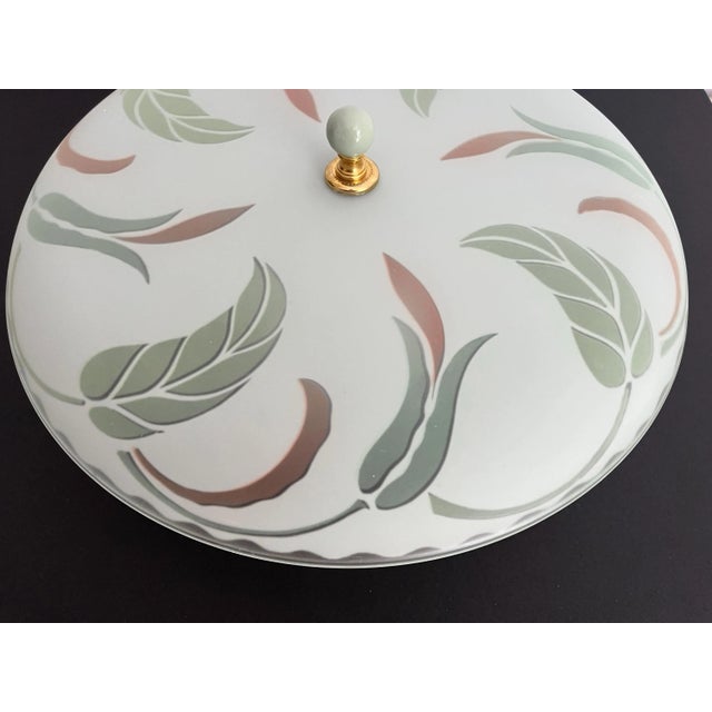 Moe Light 1940s Art Nouveau Leafy Ceiling Light For Sale - Image 4 of 18
