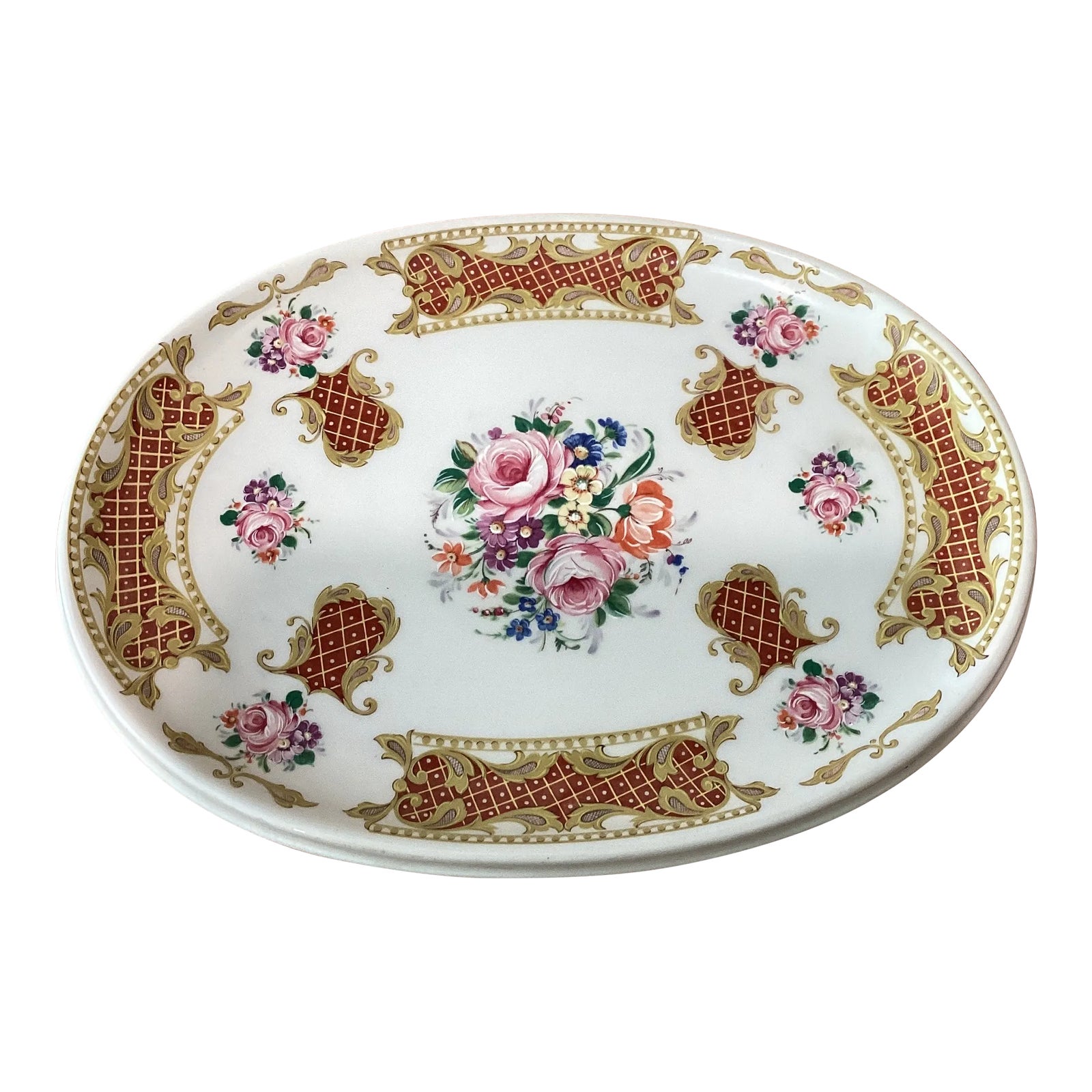 Mid 20th Century Vintage Theo Limoges France Alfa Ceramic Porcelain