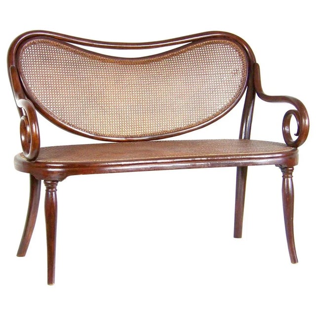 Wood Kids Sofa from Jacob & Josef Kohn, 1870s For Sale - Image 7 of 7