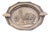 Decagonal Silver Ashtray with Reliefs For Sale