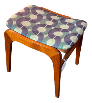 Vintage Danish Teak Ottoman, 1960s