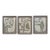 Contemporary Abstract Botanical Paintings on Canvas by r.k. Red - Set of Three For Sale