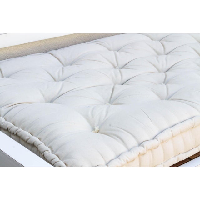 Textile Moroccan Floral Large Lounge Daybed For Sale - Image 7 of 12