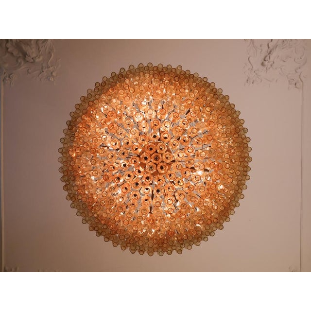 Murano Glass Chandelier in the style of Venini, 1990s For Sale - Image 9 of 14