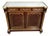 Parisian Buffet in Mahogany and Gilt Brass with Marble Top For Sale
