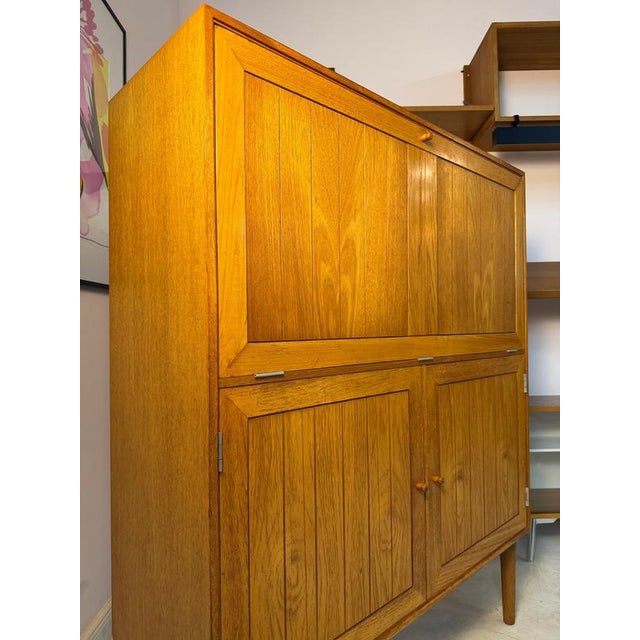 Oak Bar Cabinet by Rud Thygesen & Johnny Sørensen for HG Furniture For Sale - Image 9 of 11