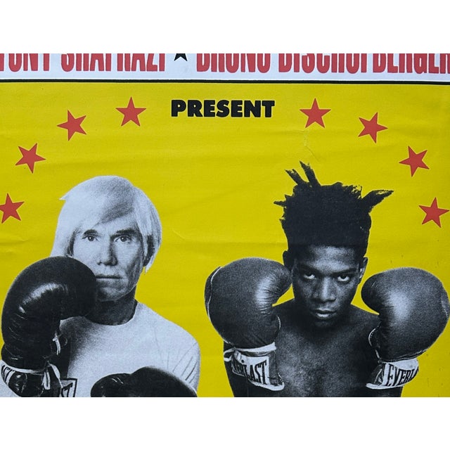 1980s 1980s Warhol and Basquiat Original Print Exhibition Poster For Sale - Image 5 of 6