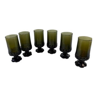 1960s Mid-Century Modern Tiffin Franciscan Glasses - Set of 6 For Sale