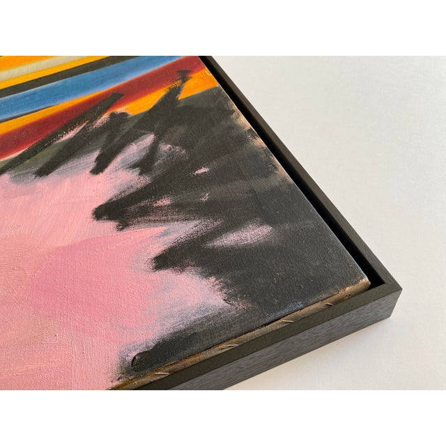 Adele Mailer Vintage 1985 Abstract Expressionist Original Signed One of a Kind Framed Large Modernist Oil Painting For Sale - Image 13 of 18