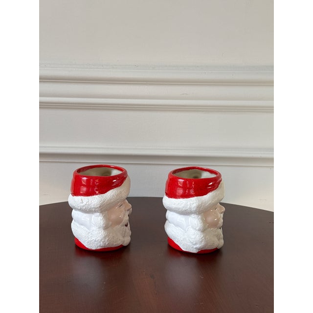 Mid-Century Winking Santa Mugs— Set of 4 For Sale - Image 10 of 12