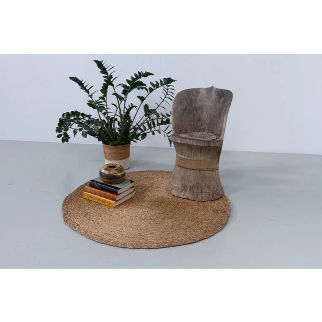 Antique Norwegian Kubbestol Stump Chair with Carvings, 1800s For Sale - Image 9 of 18