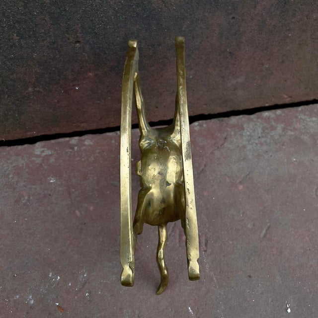 Vintage Brass Rocking Horse For Sale In Baltimore - Image 6 of 8