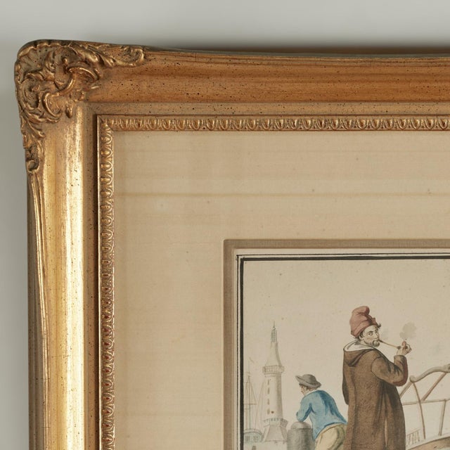 Pair of Antique Watercolors of Figures in Torre Del Greco Italy For Sale - Image 12 of 18