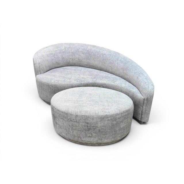 2020s Interlude Home Left-Arm Dana Sofa/Chaise With Ottoman For Sale - Image 5 of 13