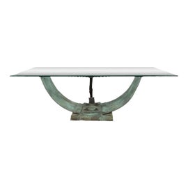 Example of Verdigris Bronze Finish Tables