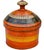 Mid 20th Century Hand-Painted Colorful Asian Wooden Lidded Bowl For Sale - Image 4 of 8