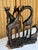 Vintage African Hand-Carved Ebony Wood Intertwined Giraffe Herd For Sale In Naples, FL - Image 6 of 15