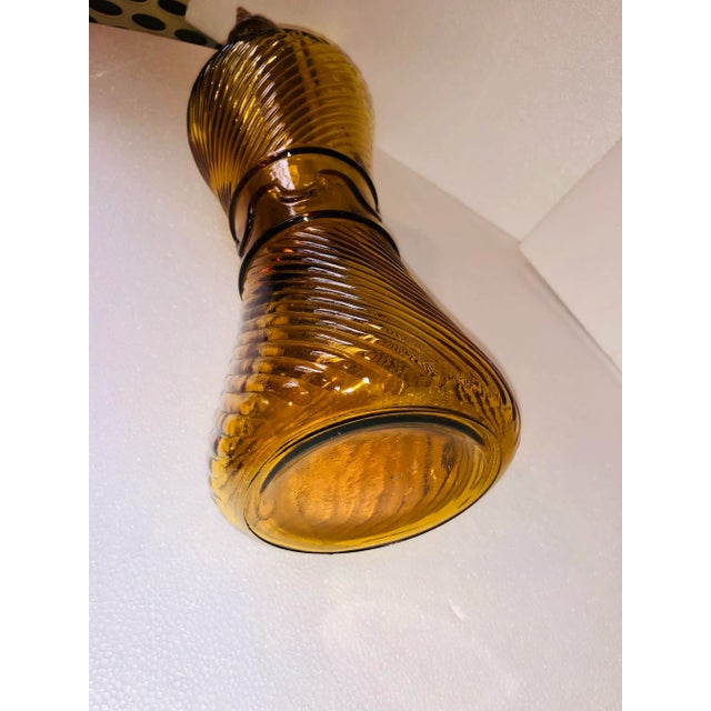 1960s Mid-Century Modern Empoli Genie Gold Decorative Bottle and Topper For Sale - Image 5 of 9