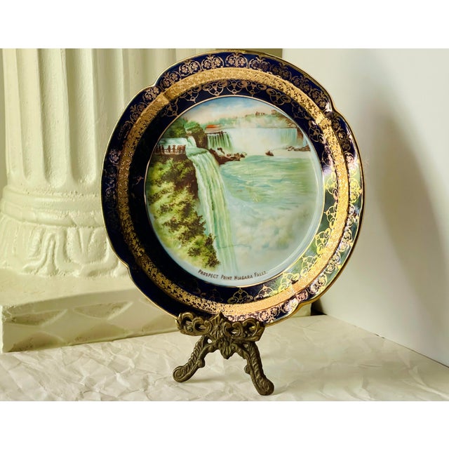 Antique Niagara Falls Plates- Set of Four For Sale - Image 4 of 4