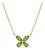 Natural Peridot Flower Cluster Necklace | Dainty Birthstone Floral Necklace For Sale