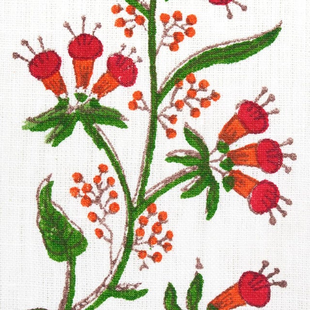 Indian Sample - Schumacher x Marie-Anne Oudejans Himalaya Hand Block Print Fabric in Pink For Sale - Image 3 of 5