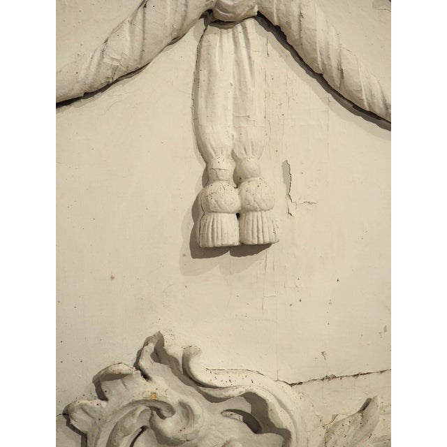 French Large Painted Louis XVI Chateau Boiserie Overdoor, Circa 1760 For Sale - Image 3 of 12