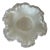 1960s Fenton Crystal Silver Crest Milk Glass, Double Ruffled Scalloped Rim Bowl For Sale