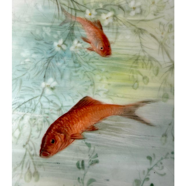 Set of 6 Antique 1800's Hand Painted Limoges Tressemanes & Vogt Porcelain Fish Plates For Sale - Image 18 of 18