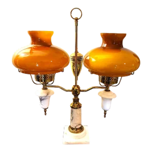 Vintage Italian Marble Student Desk Table Lamp