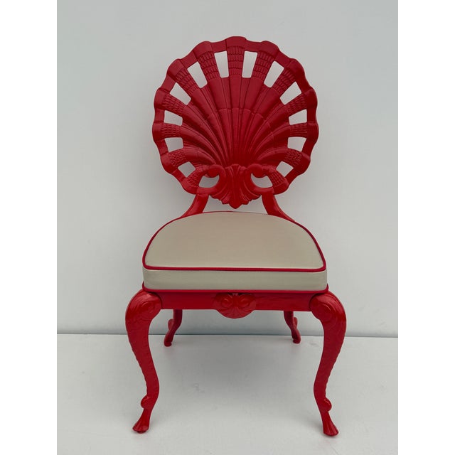 1960s 1960s Set of Six Venetian Grotto Style Shell Back Chairs For Sale - Image 5 of 12