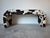 Mid-Century Modern Vintage Cowhide Upholstered Waterfall Bench For Sale - Image 3 of 11