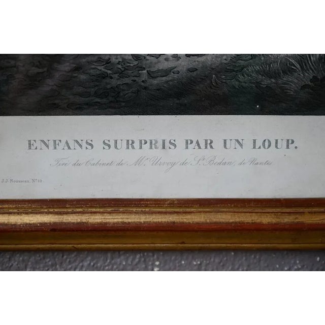 François Grenier, Child Surprised by Wolf, Lithograph For Sale - Image 3 of 10