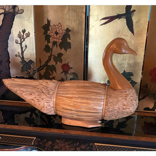 Large Reed and Rush Goose For Sale - Image 4 of 4