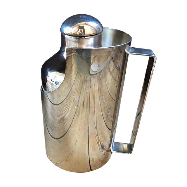 Mid-Century Silver Thermos For Sale