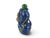 Early 20th Century Antique Chinese Lapis Lazuli Malachite Gold Metal Double Gourd Snuff Bottle For Sale - Image 5 of 10
