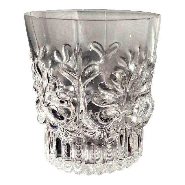 Vintage Fine Glass Baroque Style Tumbler (1) For Sale