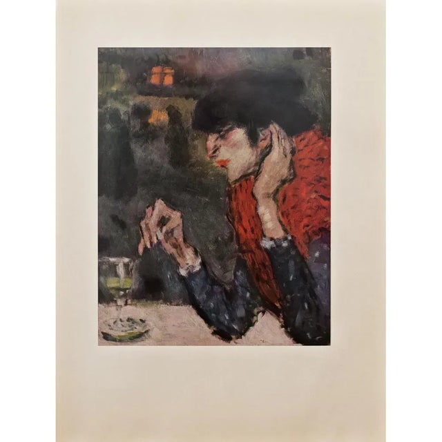 1950s Picasso First Edition "The Absinthe Drinker" Period Lithograph For Sale - Image 9 of 11