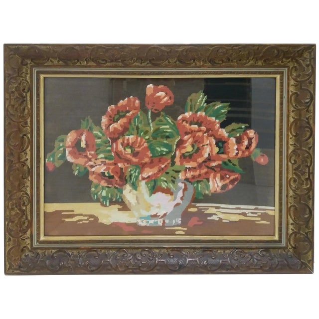 Textile Mid-Century Woven Frame Tapestry, 1950s For Sale - Image 7 of 7