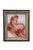 Victorian Antique 19th Century Victorian Monochrome Peasant Girls Framed Tiles 18" - Set of 2 For Sale - Image 3 of 13
