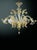 Venetian Hand-Blowing Floreal Luxury Gold-Leaf Murano Glass Chandelier For Sale - Image 6 of 6
