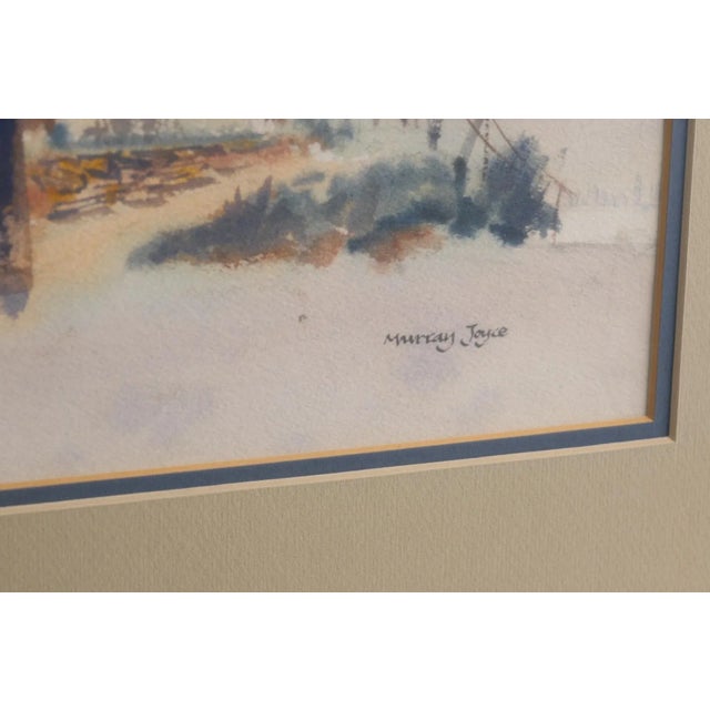 Paint Murray Joyce "Saltillo, Mexico – September 1978" Original Watercolor Painting, Museum Quality Framing For Sale - Image 7 of 9