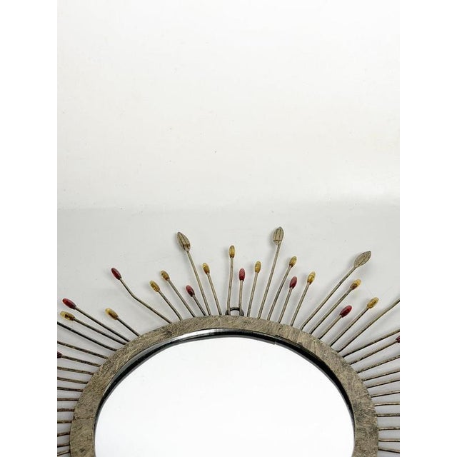 Silver Small Metal Mirror, France, 1970s For Sale - Image 8 of 14