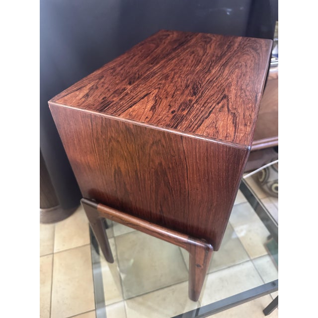Brown Bedside Table by Arne Vodder, 1960s For Sale - Image 8 of 18
