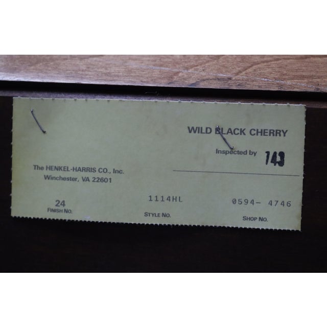 Henkel Harris Cherry Lighted Corner Cabinet For Sale In Philadelphia - Image 6 of 13