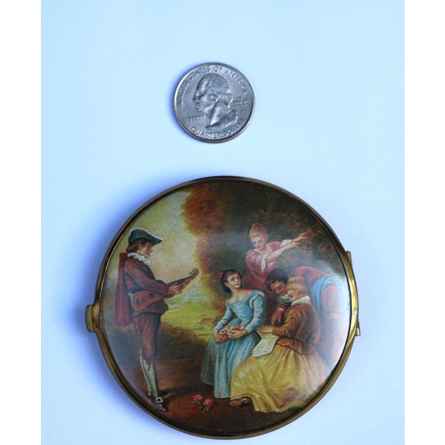 Mid Century Double Sided Compact Mirror For Sale In Cincinnati - Image 6 of 9
