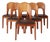 Vintage Danish Teak Chairs by Niels Koefoed, 1970s, Set of 6 For Sale