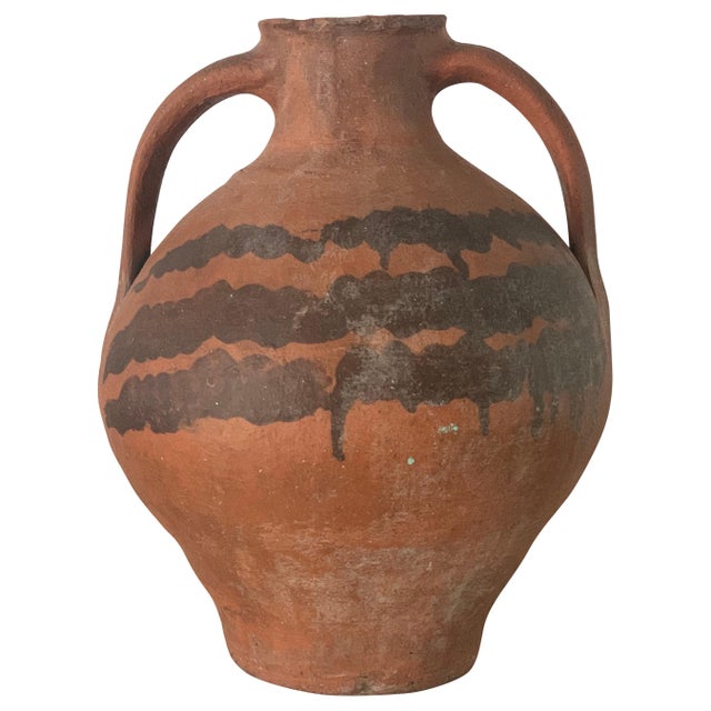 18th Century Bridal Jug Red Picher "Cantaro" from Calanda, Spain Terracotta Vase For Sale - Image 10 of 18