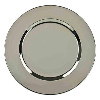 Vintage Silver Plated Serving Plate, 1970s For Sale